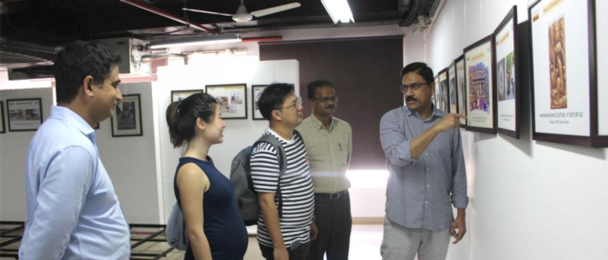 Singapore govt officials visit Cultural Centre of Vijayawada and Amaravati in Vijayawada