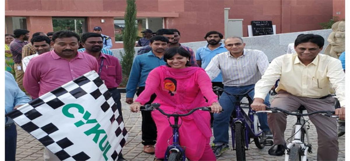Walk, Jog & Cycle Durgam Cheruvu health park opens