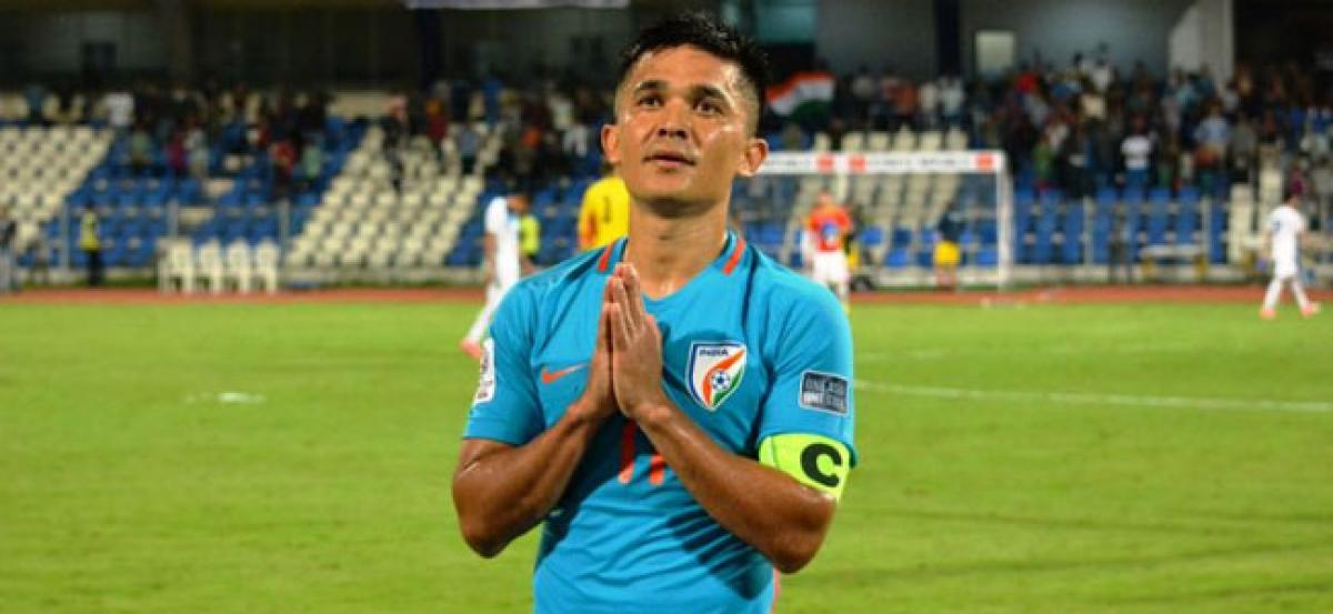 Chhetri calls for away matches against tougher opponents ahead of Asian Cup