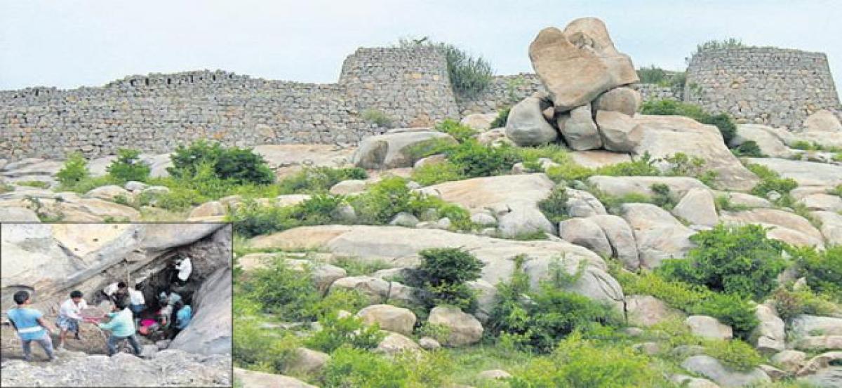 Officials continue to dig for treasure at Chennampalli Fort
