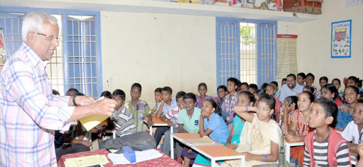 Children gain from  listening, writing stories