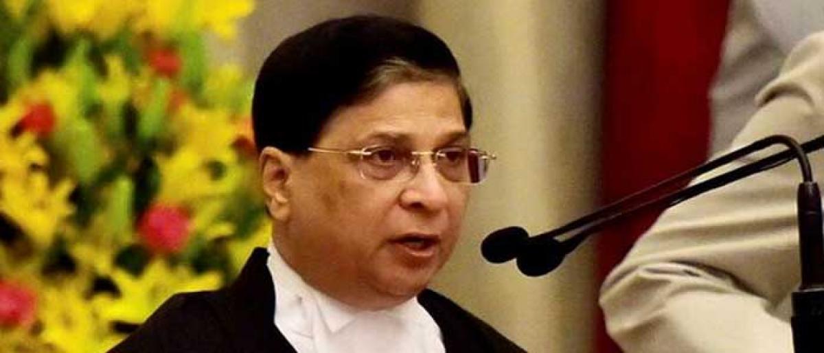 Justice Dipak Misra sworn in new CJI