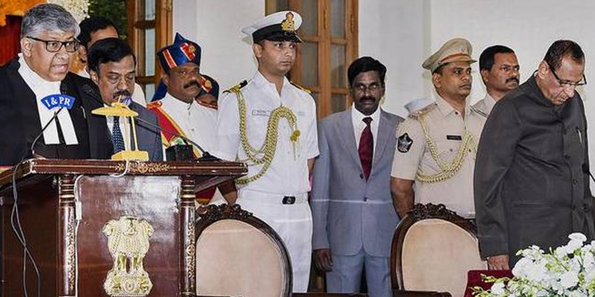 First Chief Justice Thottathil Bhaskaran Nair Radhakrishnan of Telangana High Court sworn in