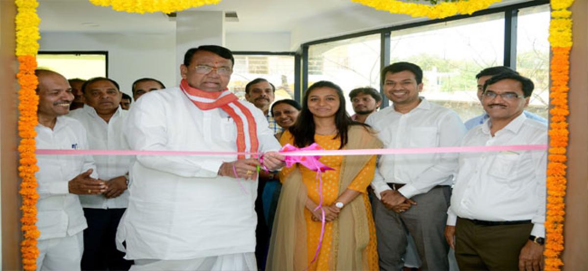 Pocharam inaugurates eye clinic