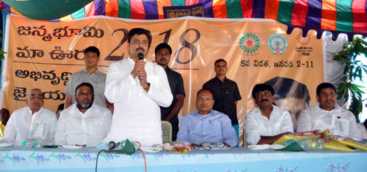 Benefits to people from Janmabhoomi, says Meda