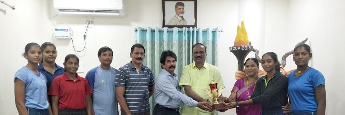 CM Cup Basketball Championship winners felicitated