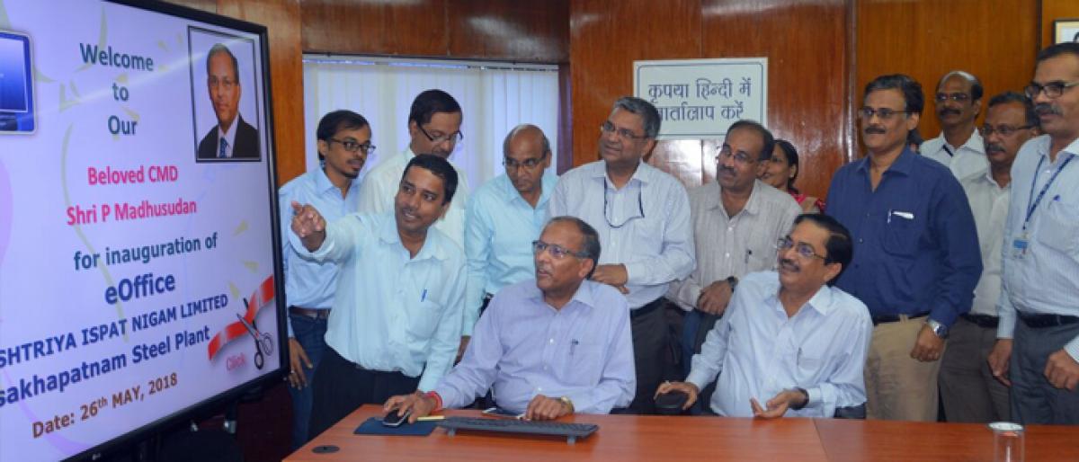 RINL launches e-Office System