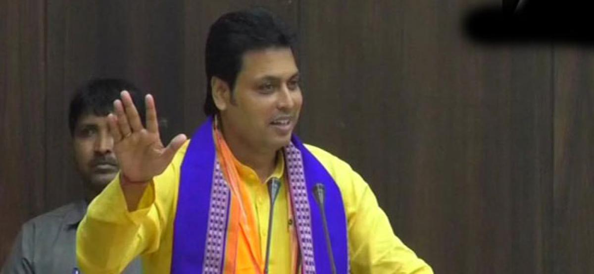 Dont run after govt jobs, milk cow instead: Tripura CM