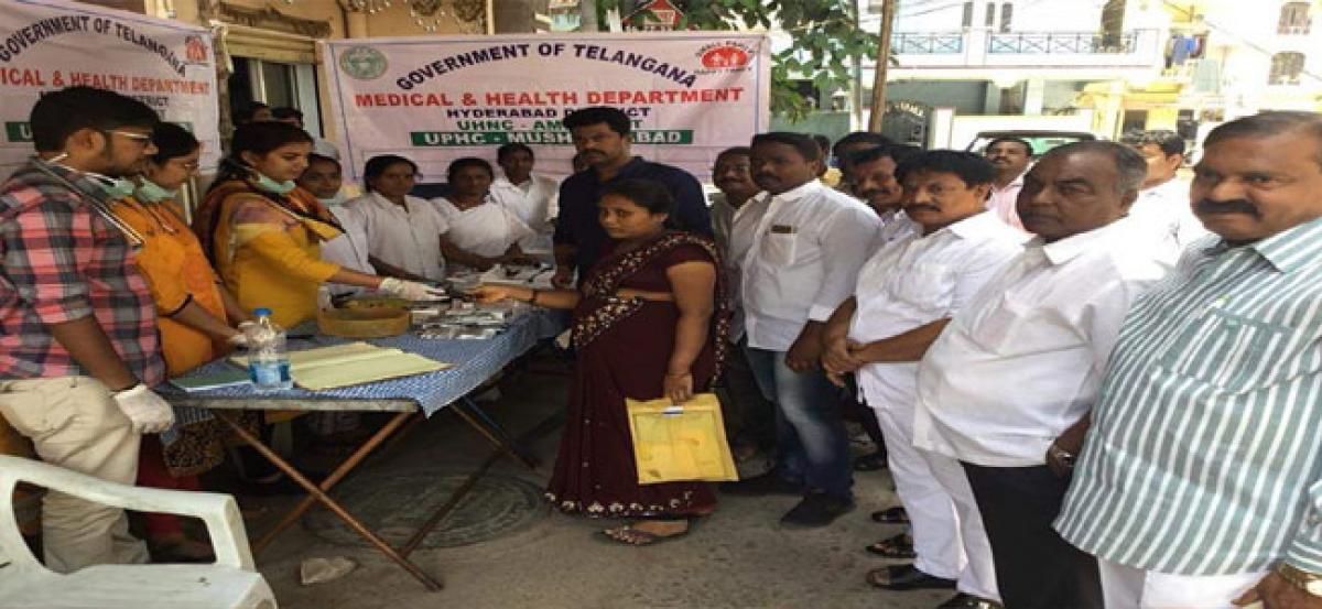 Corporator launches ‘Bastilalo vaidya sevalu’