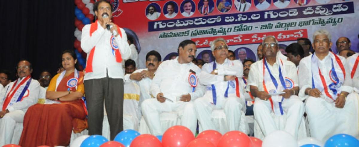 CPI state secretary K Ramakrishna vows to fight for weaker sections rights