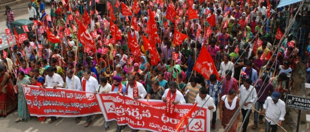 CPI M-L (New Democracy) demands land for tribals