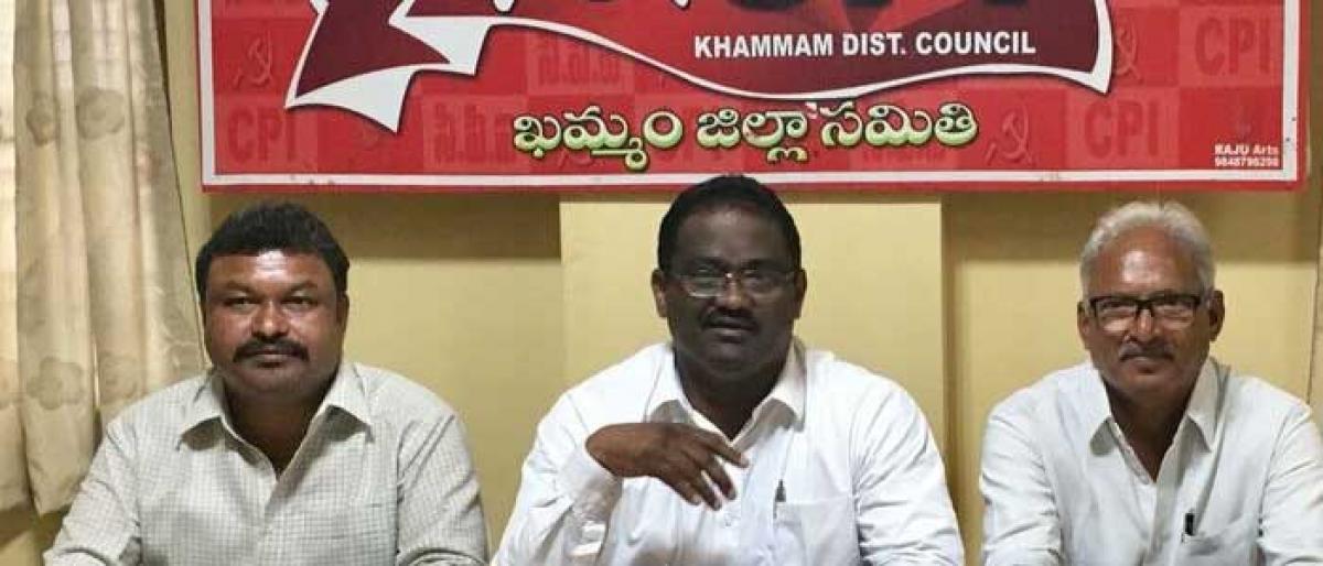 CPI warns of protests over new Khammam Collectorate building