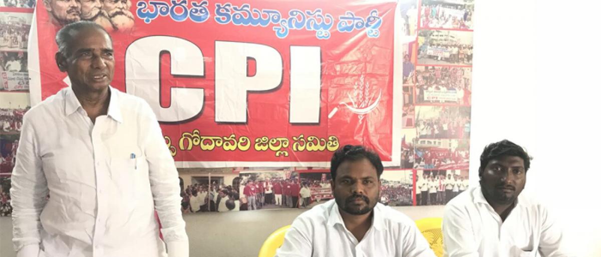 CPI to organise Yatras to protect rights of SC,STs in Kakinada