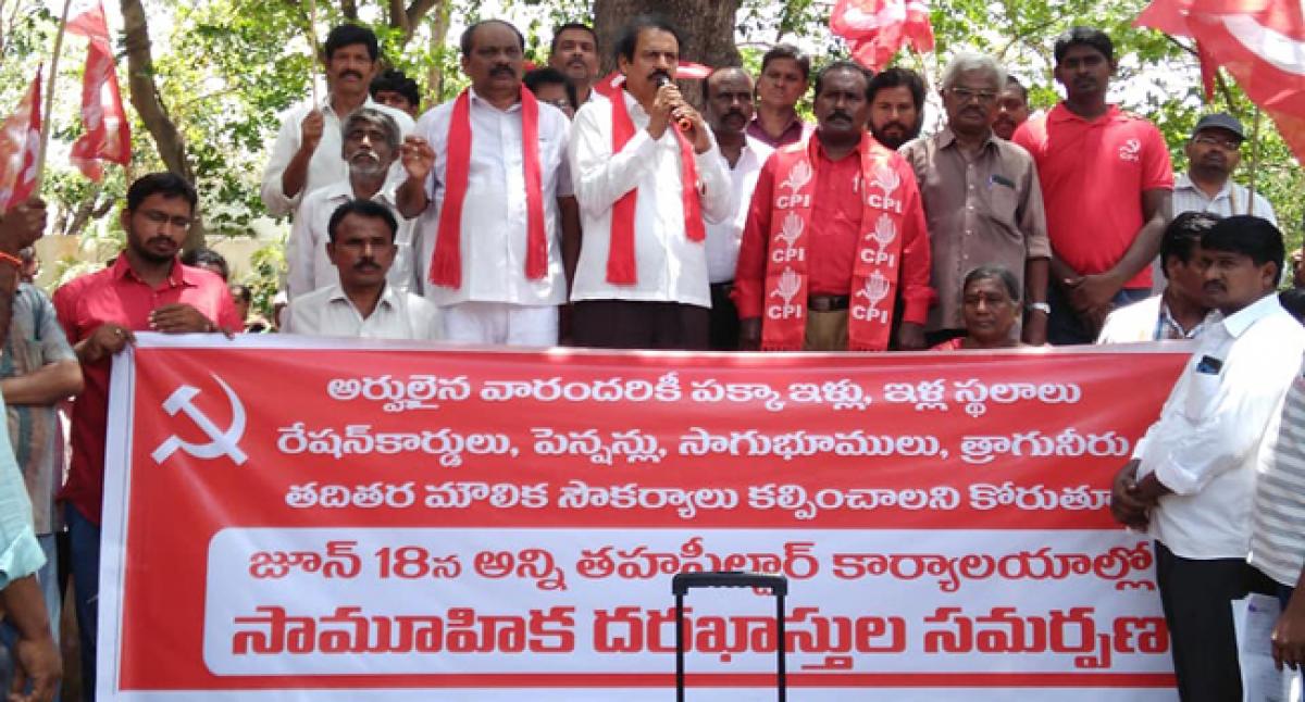 CPI demands house sites, ration cards to poor