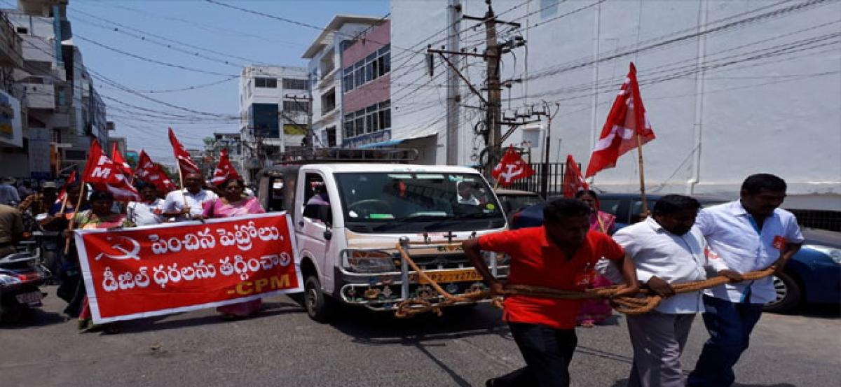 CPM protests hike in fuel prices