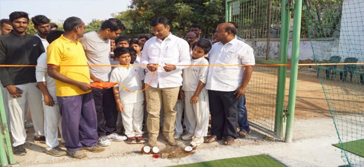 Cricket pitch inaugurated