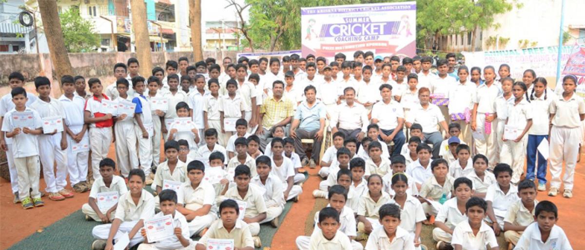 Summer cricket coaching camp ends