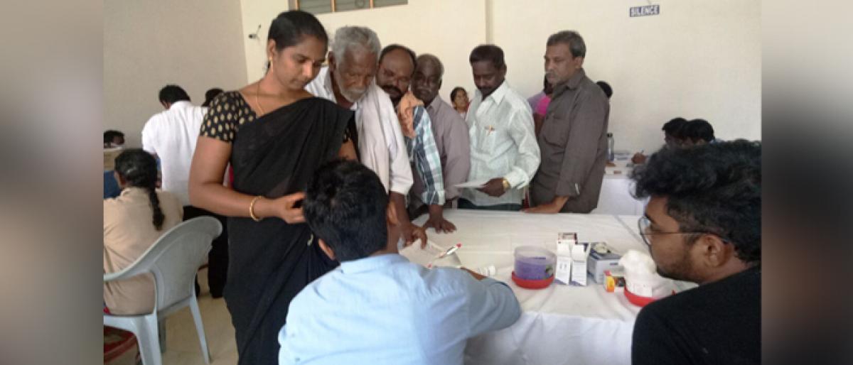 KIMS holds free multispecialty health camp in Ongole