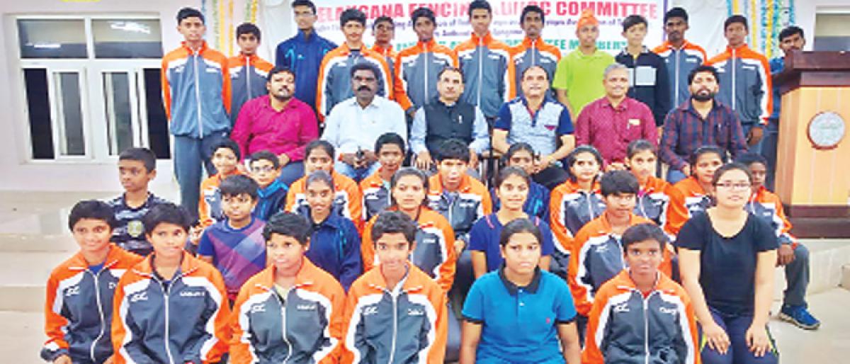 Telangana fencing colts geared for Nationals