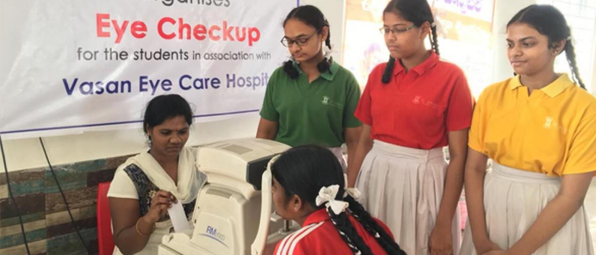 Free medical camp for students held in Vijayawada