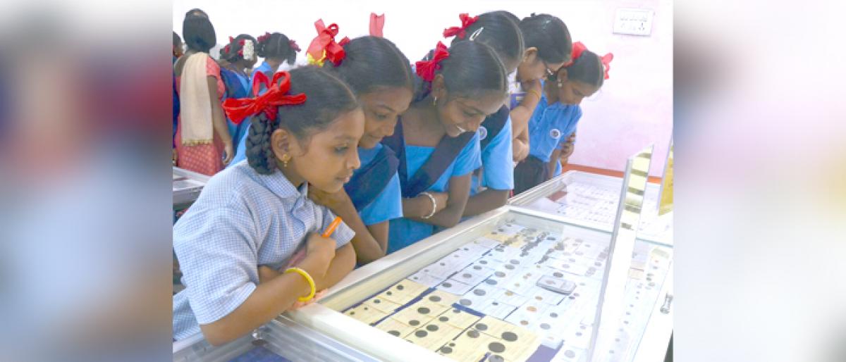 3rd Vijayawada coin expo vows school children in Vijayawada