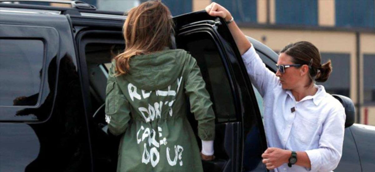 Melanias I really dont care do u? jacket triggers uproar on social media