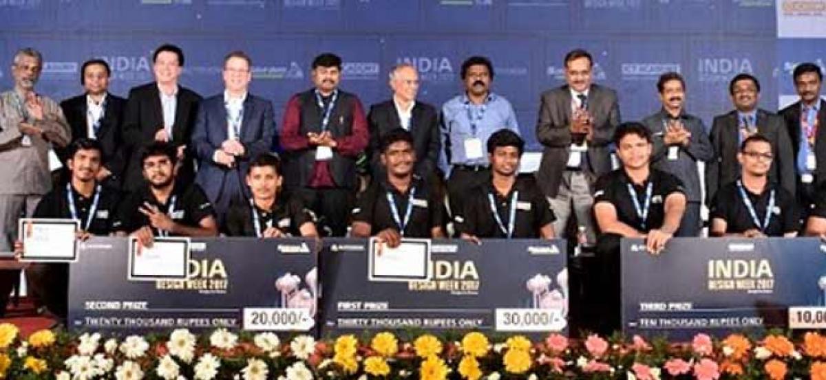 City students win India Design Week 2017 for e-waste recycler design