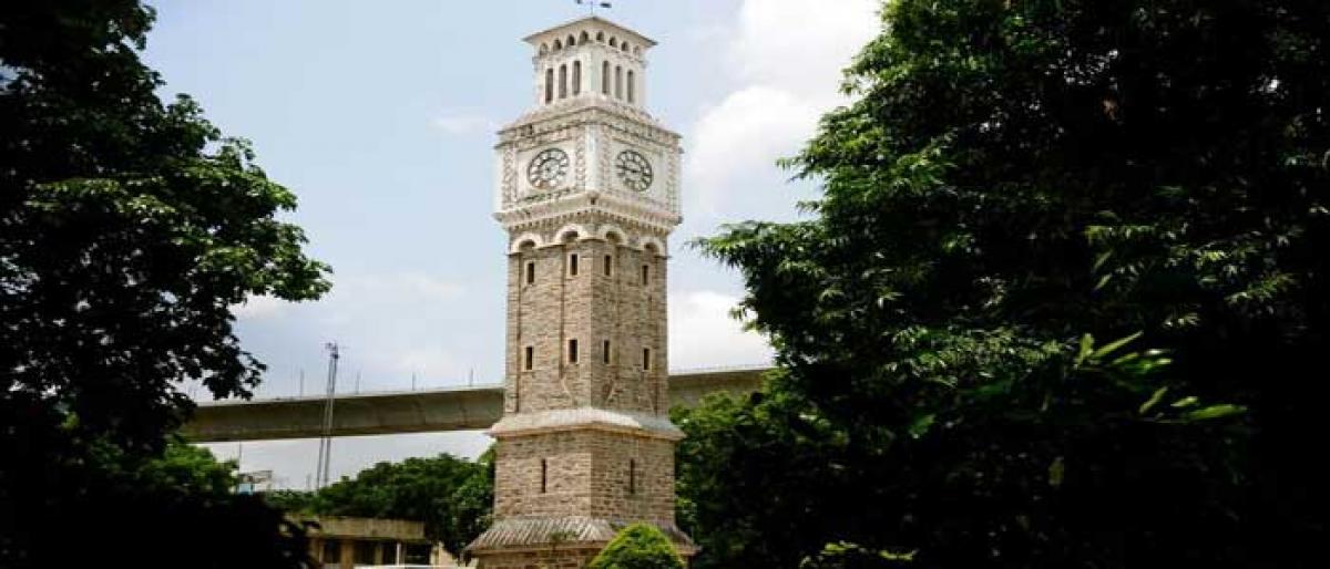 Secunderabad Iconic Clock Tower stuck in time
