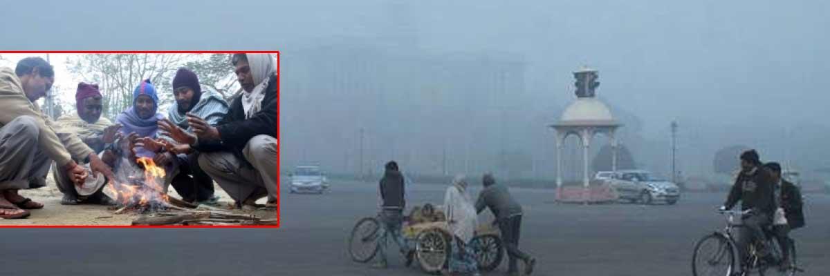 Cold Delhi morning with very poor air