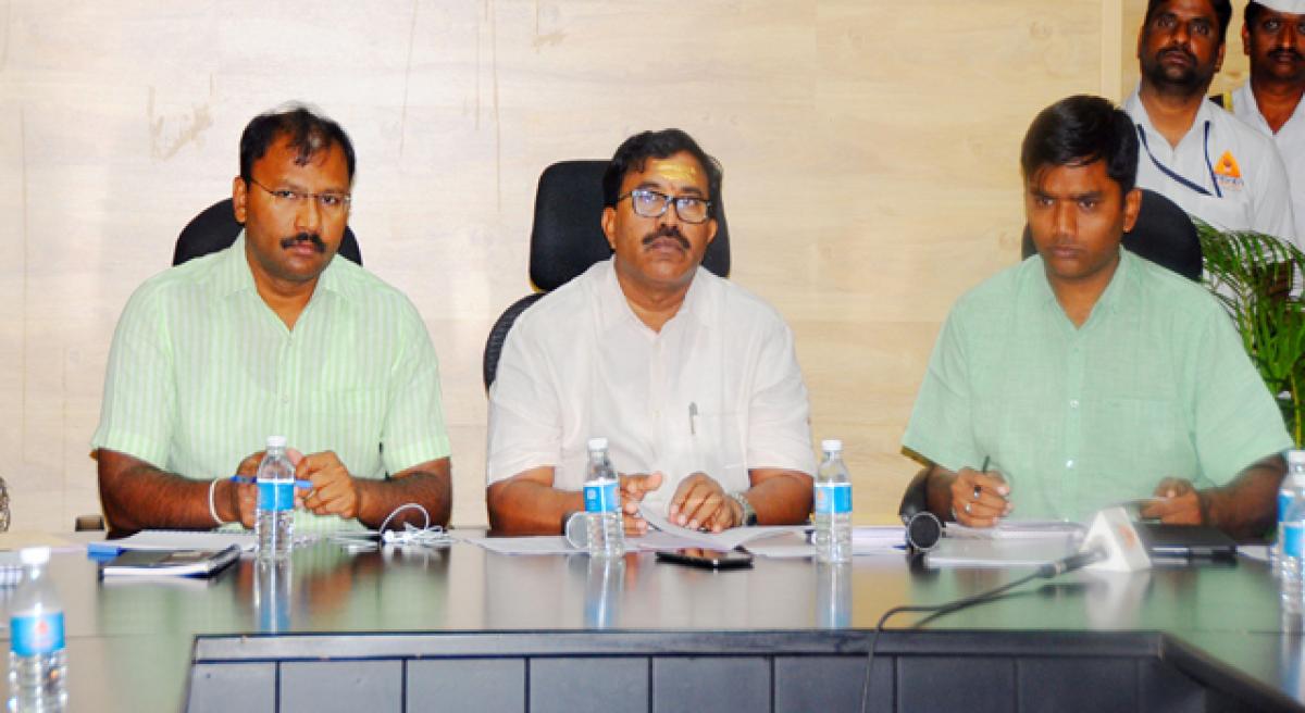 Collector reviews arrangements for Sivaratri at Srisailam