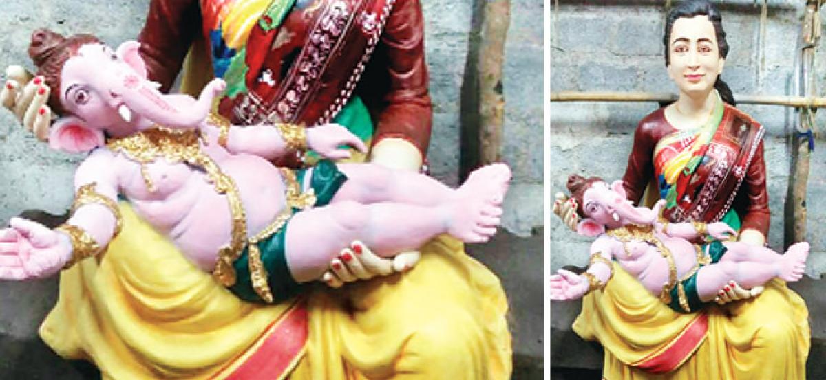 Collector Amrapali-Ganesha idol goes viral