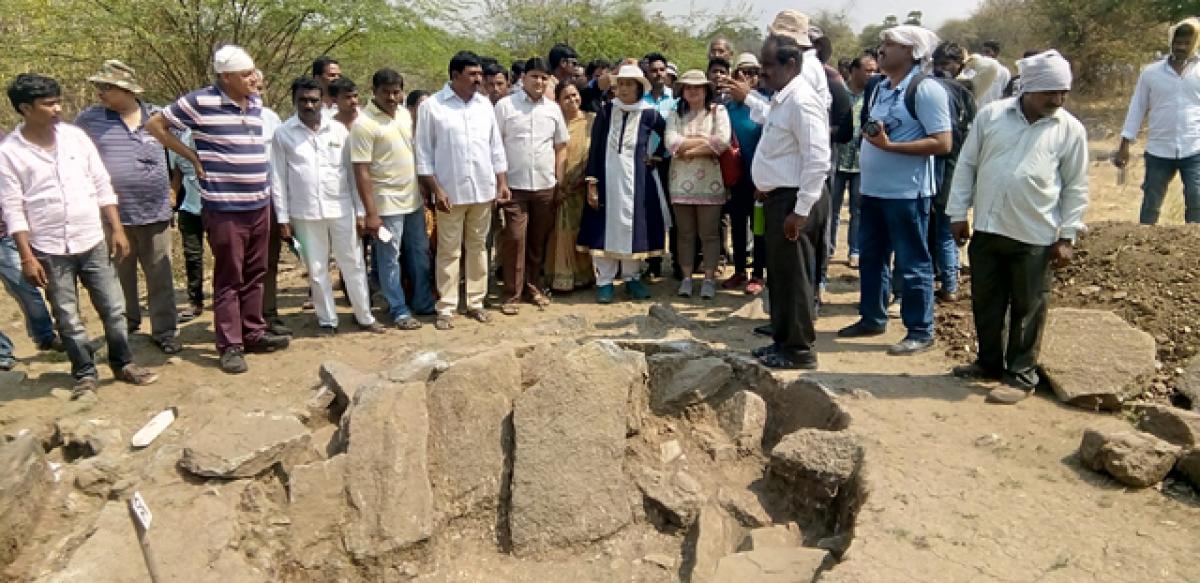 Movement of prehistoric man found at Rudramakota village