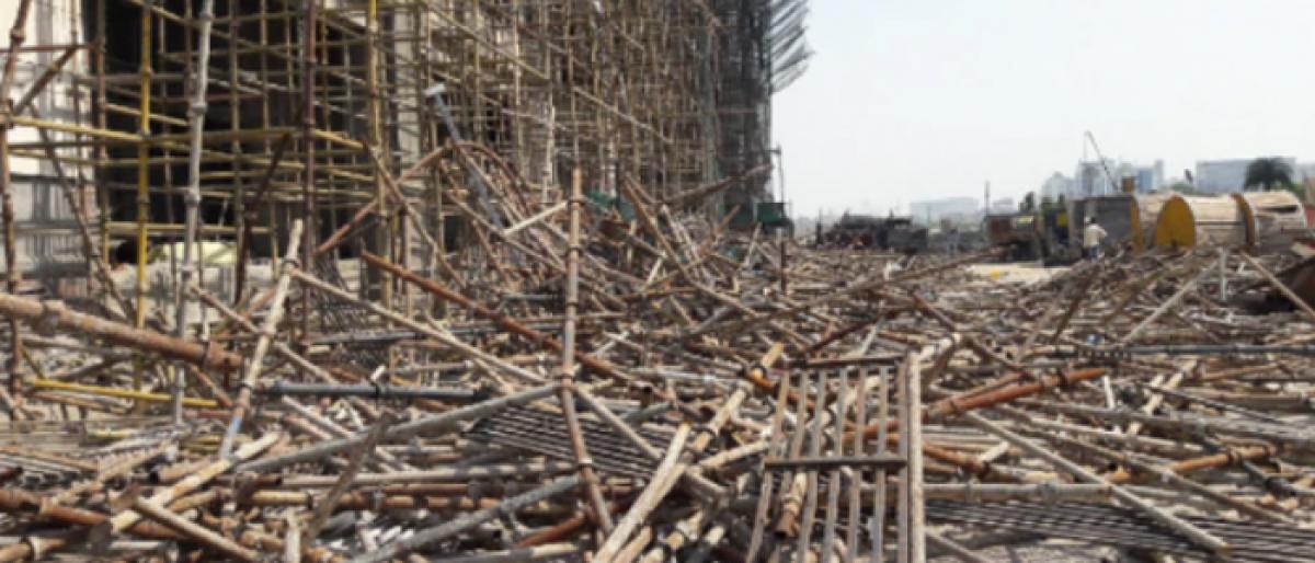 One killed, six injured as shuttering collapses