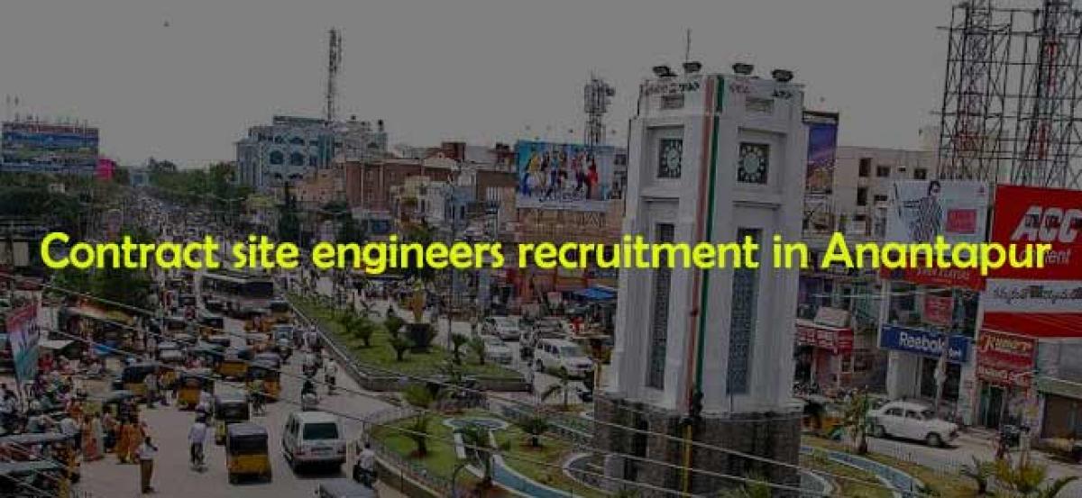 Contract site engineers recruitment in Anantapur