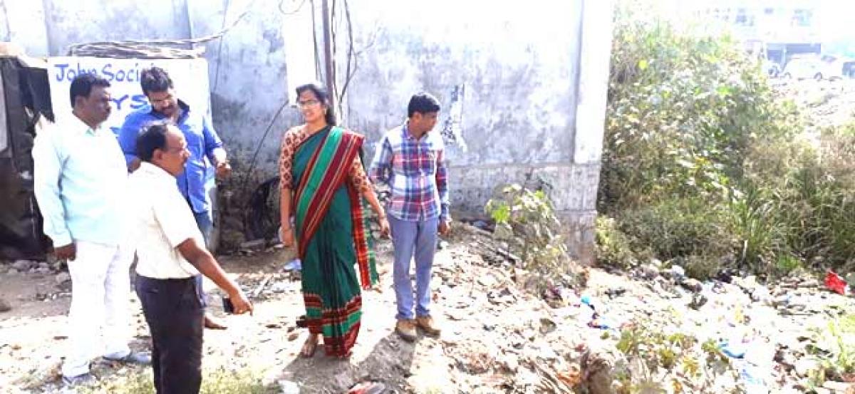 Corporator inspects local crematorium