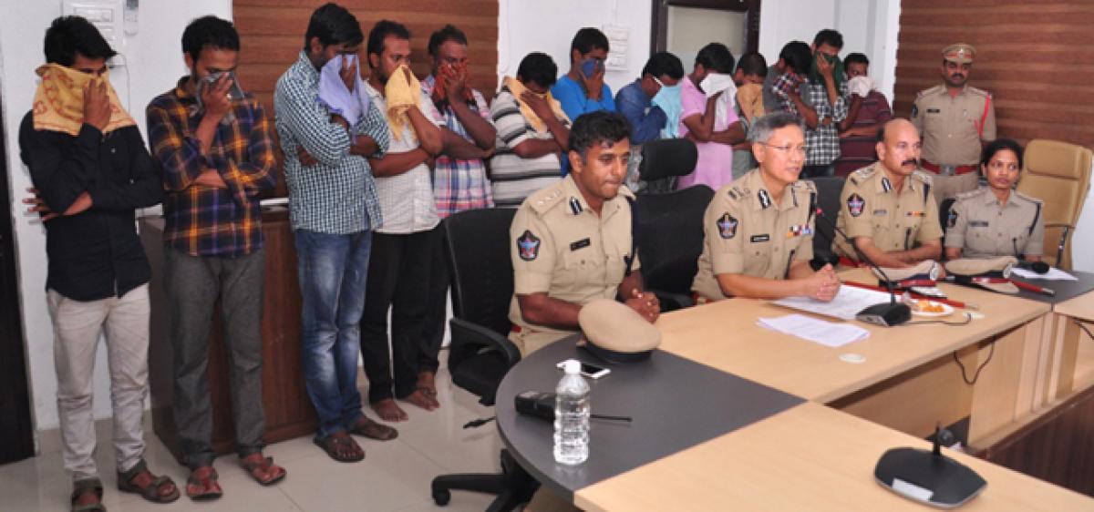 Cricket bookies held; cash, mobiles seized