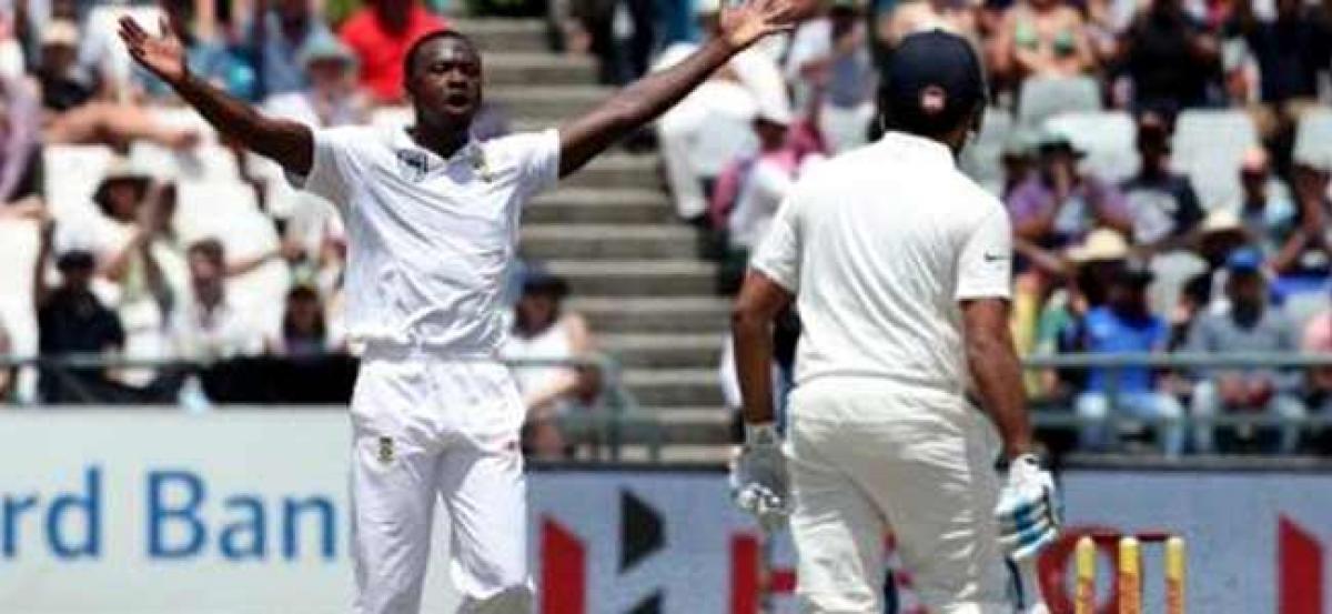 India toil to 76/4 at lunch against South Africa