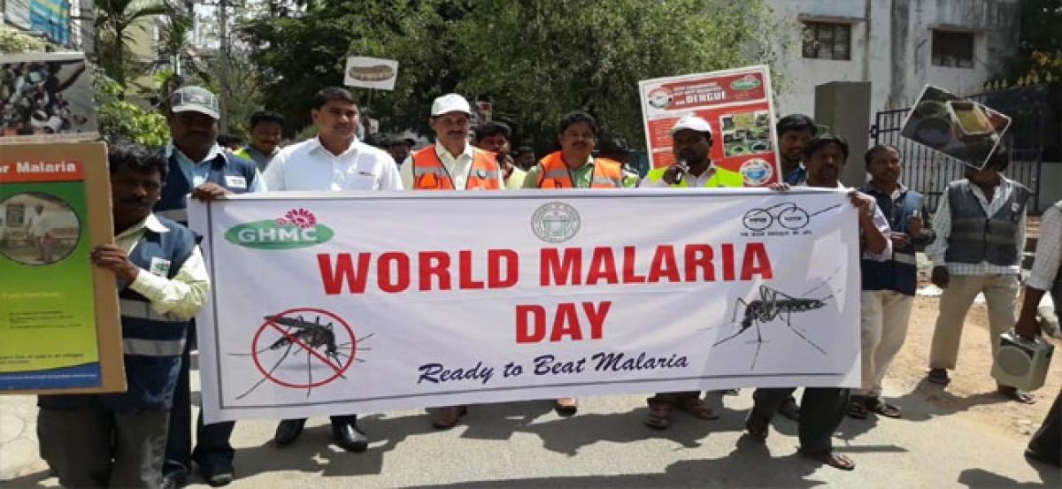 Bike rally held on World Malaria Day