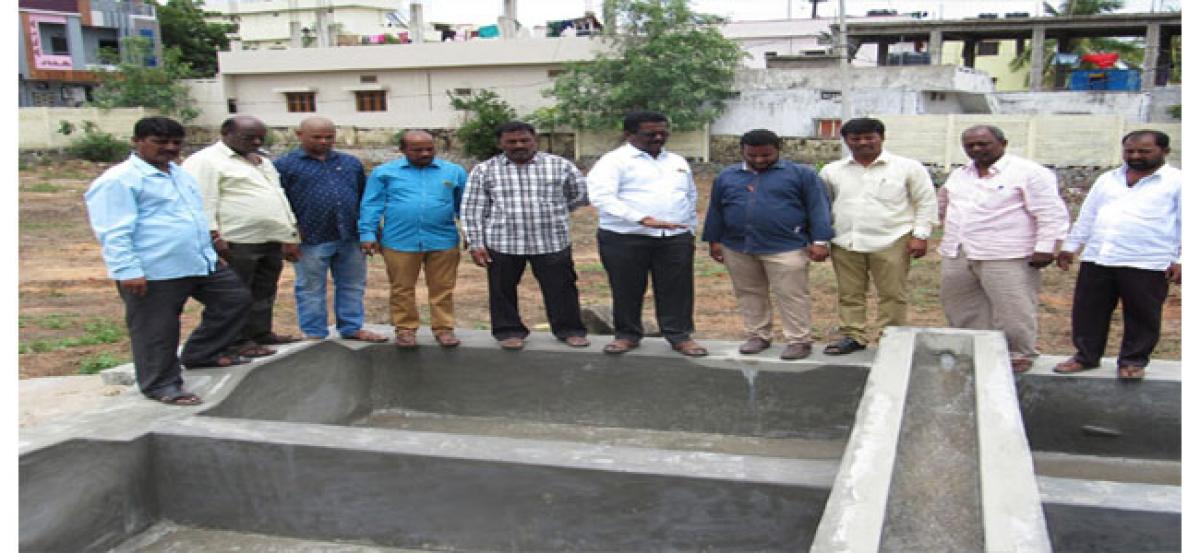 Pannala Devendar Reddy inspects construction of Dhobhighat