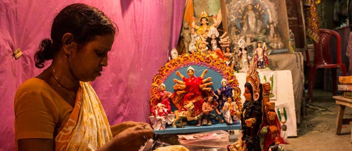 A piece of China in Kolkata for Durga Puja