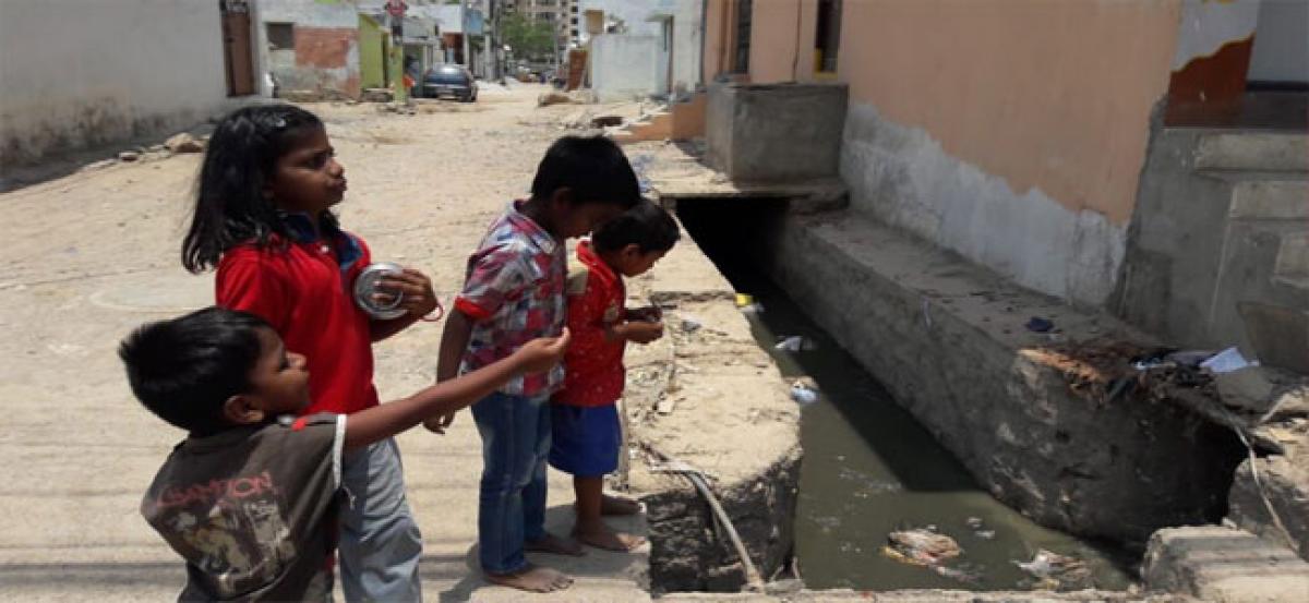 Overflowing drains a major problem