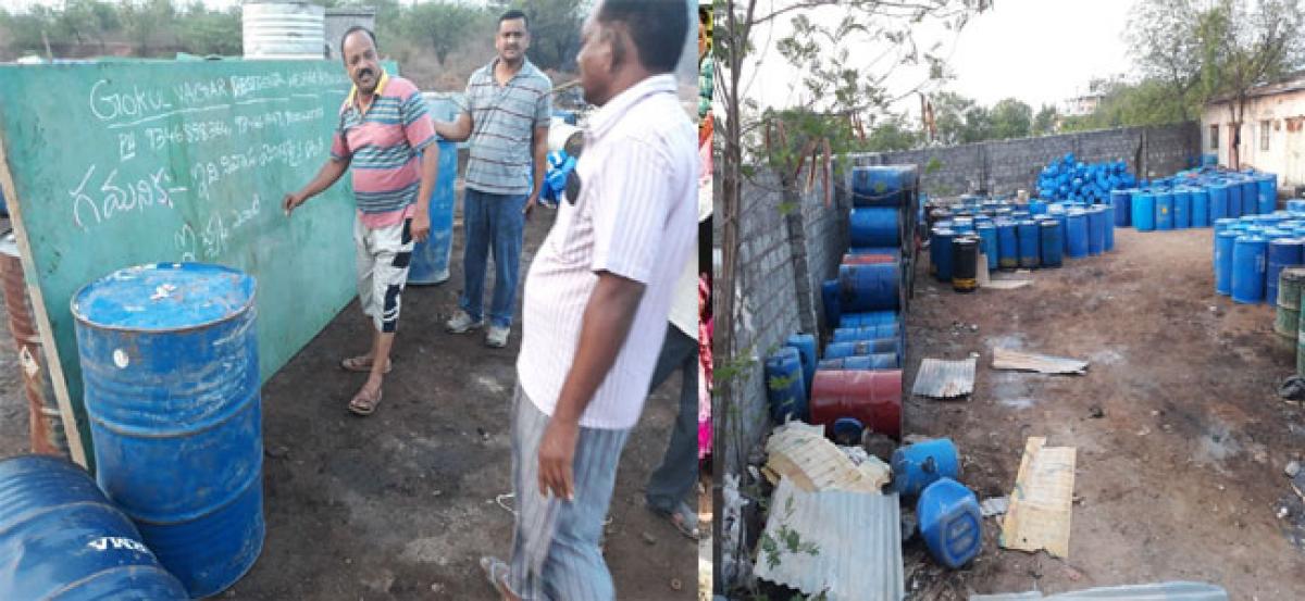 Locals gripe on chemical waste dump in Gokul Nagar