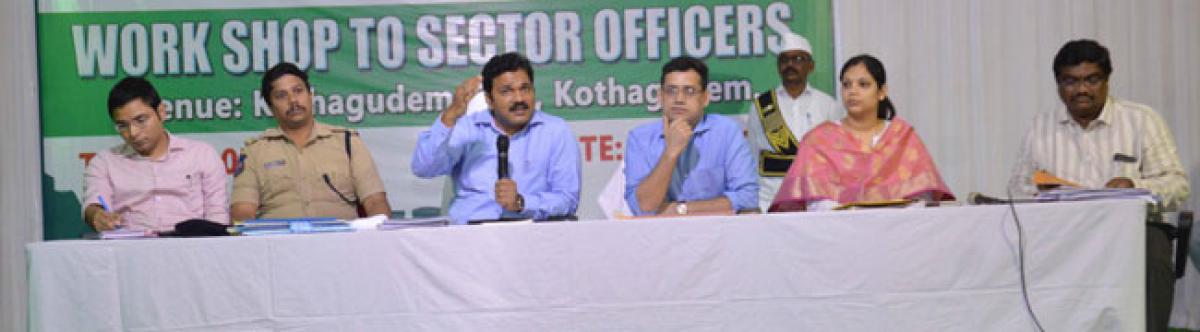 Collector reviews preparations for polls