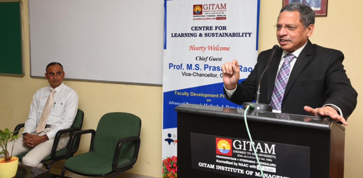 Data analysis playing a key role: GITAM Vice-Chancellor