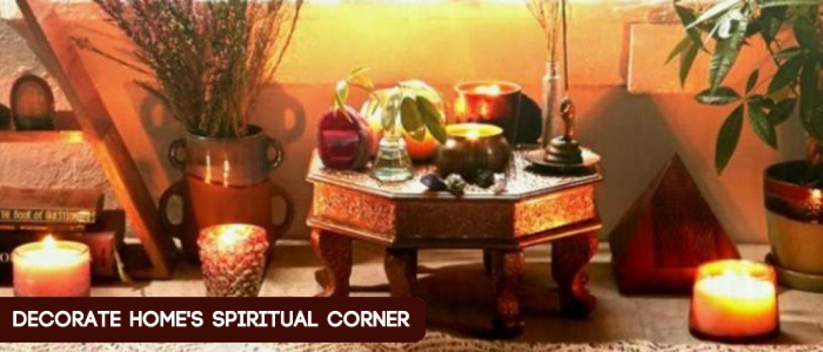 How to decorate homes spiritual corner