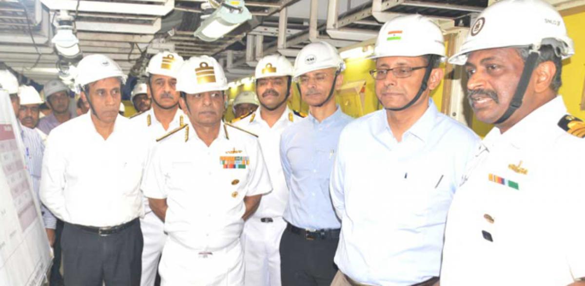 Defence Secretary reviews Indian Aircraft Carrier project