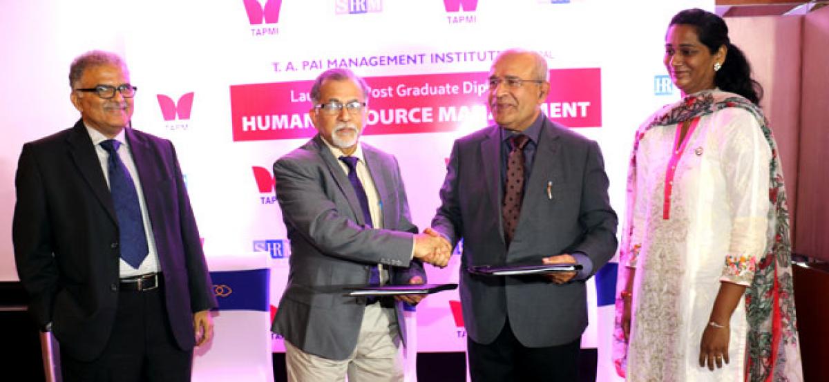 TAPMI launches Postgraduate program in Human Resources Management In collaboration with Society for Human Resources (SHRM)