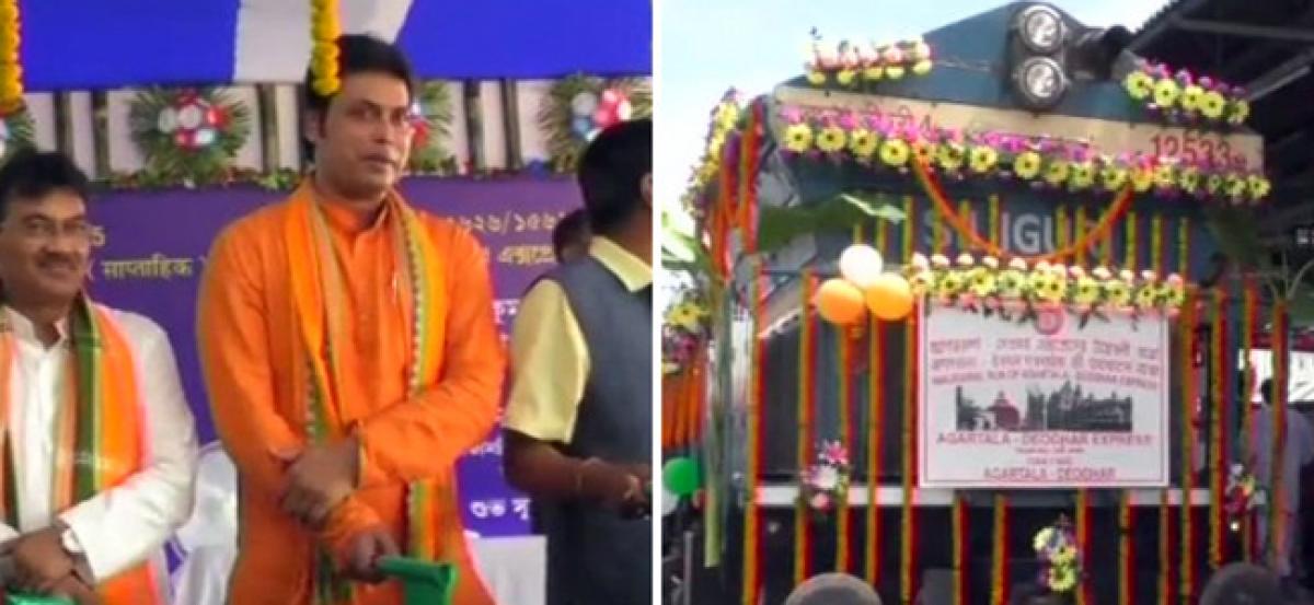 Direct train from Agartala to ease journey of devotees to Deogarh