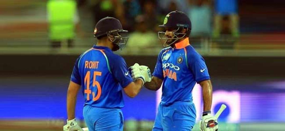 4th ODI:  Dhawan-Rohit opening partnership overtook Tendulkar and Sehwag