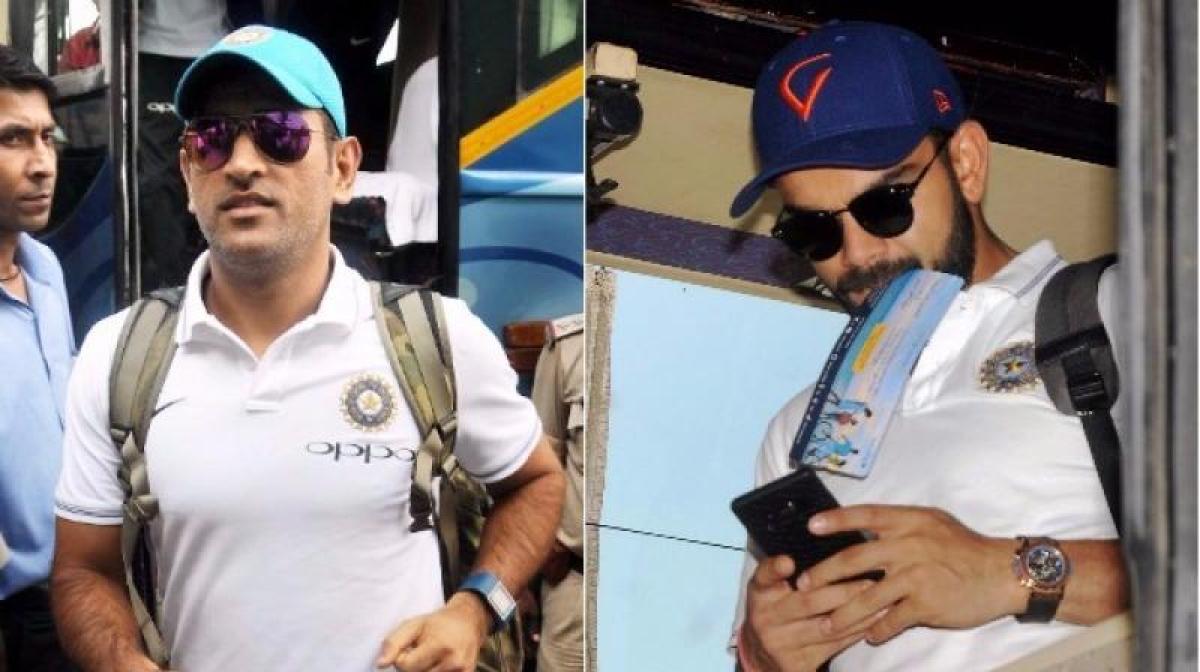 MS Dhoni, Virat Kohlis men land in Guwahati for T20 amidst FIFA U-17 World Cup fever